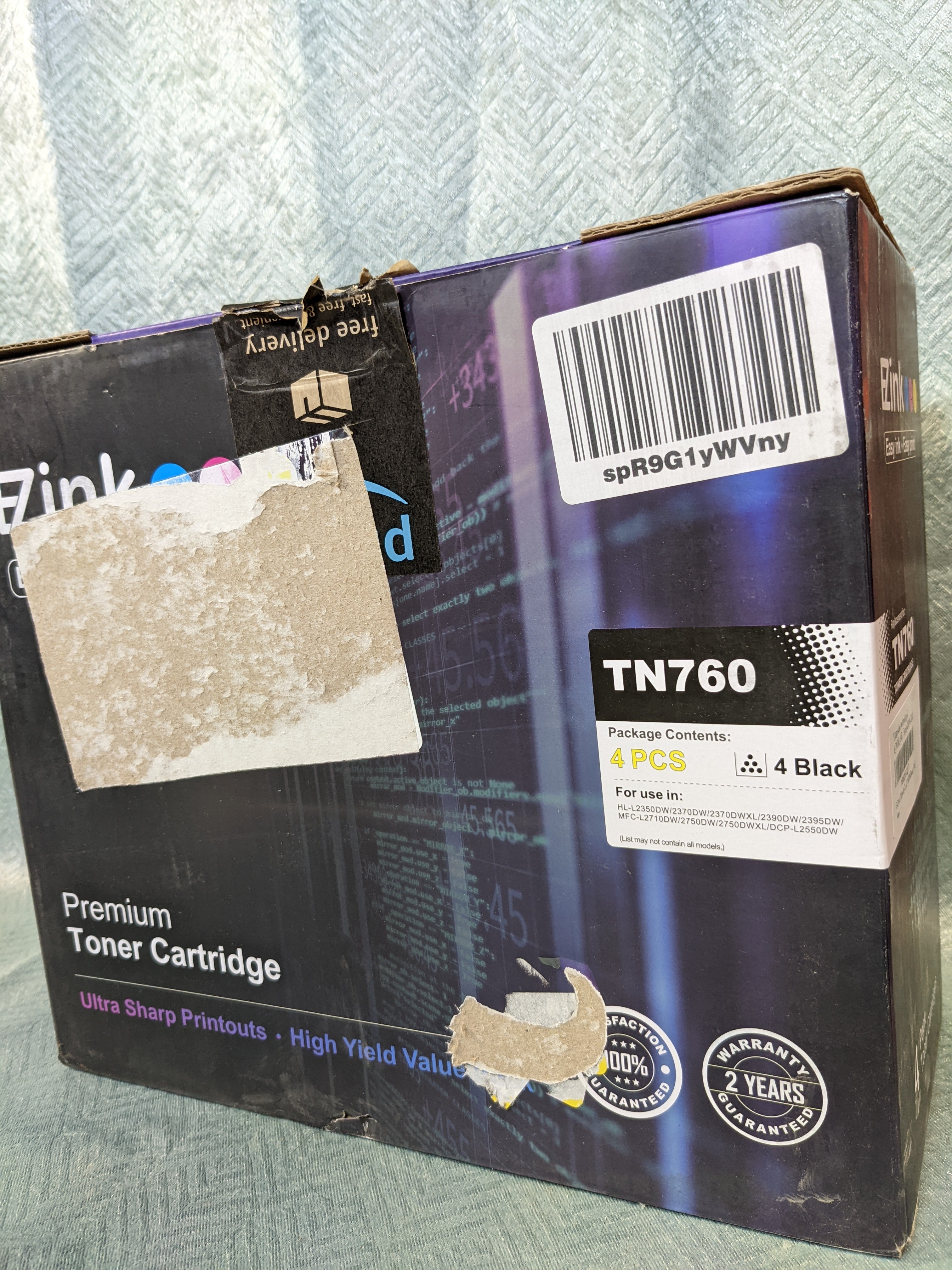 Toner Cartirdge Toner TN760 4 Black 28/04/2023 (7585677607150)